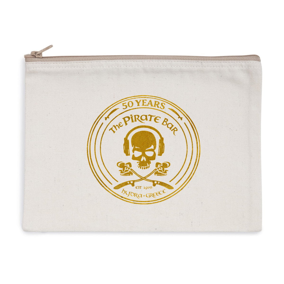 Recycled zip pouch: Celebrate 50 Years - front_0