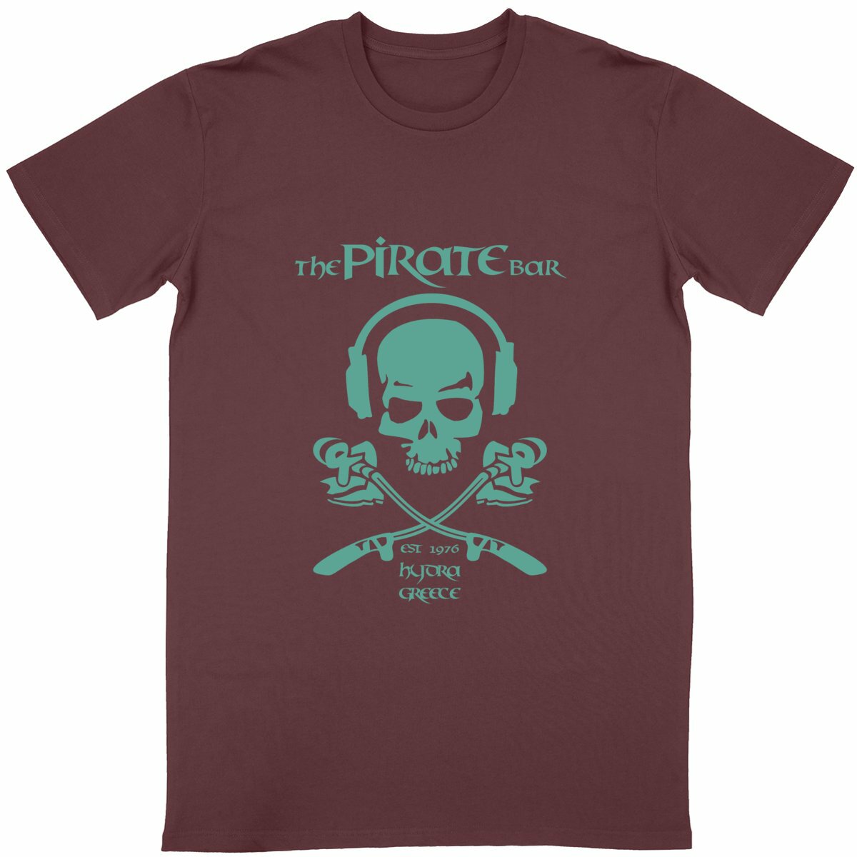 Turquoise Unisex Lightweight T-shirt - front_wine