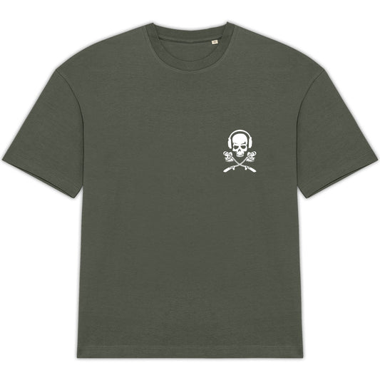 Unisex Oversized T-shirt- Skull Logo - front_0