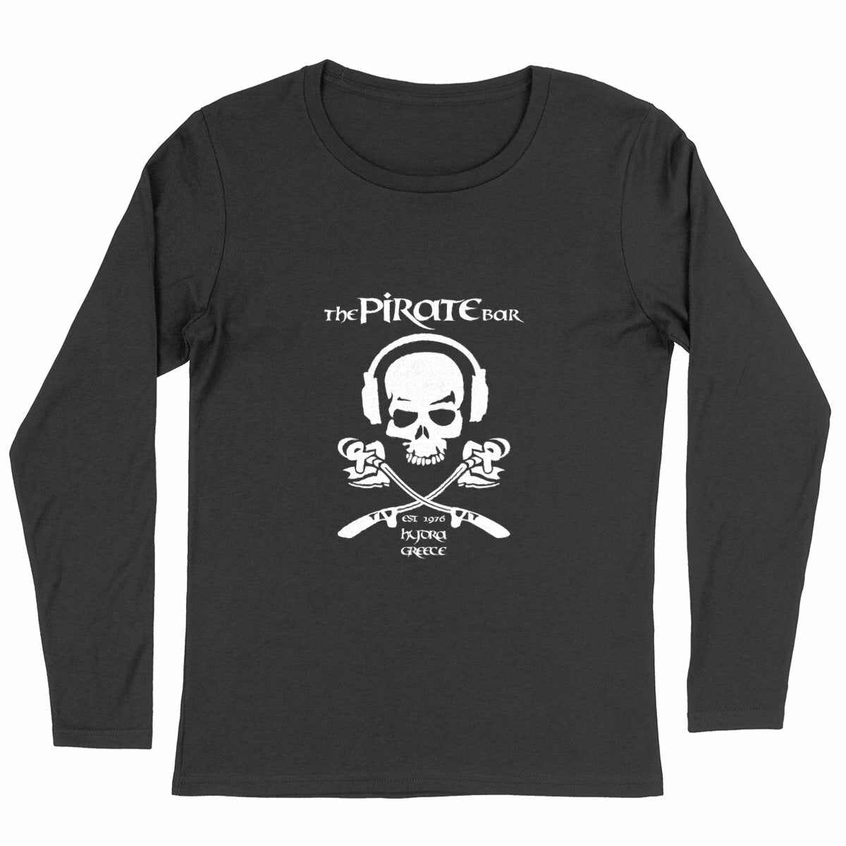 Women's lightweight long-sleeve T-shirt - front_black