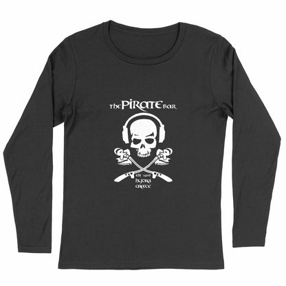 Women's lightweight long-sleeve T-shirt - front_black