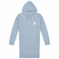 Small Logo Hoodie Dress - front_blue