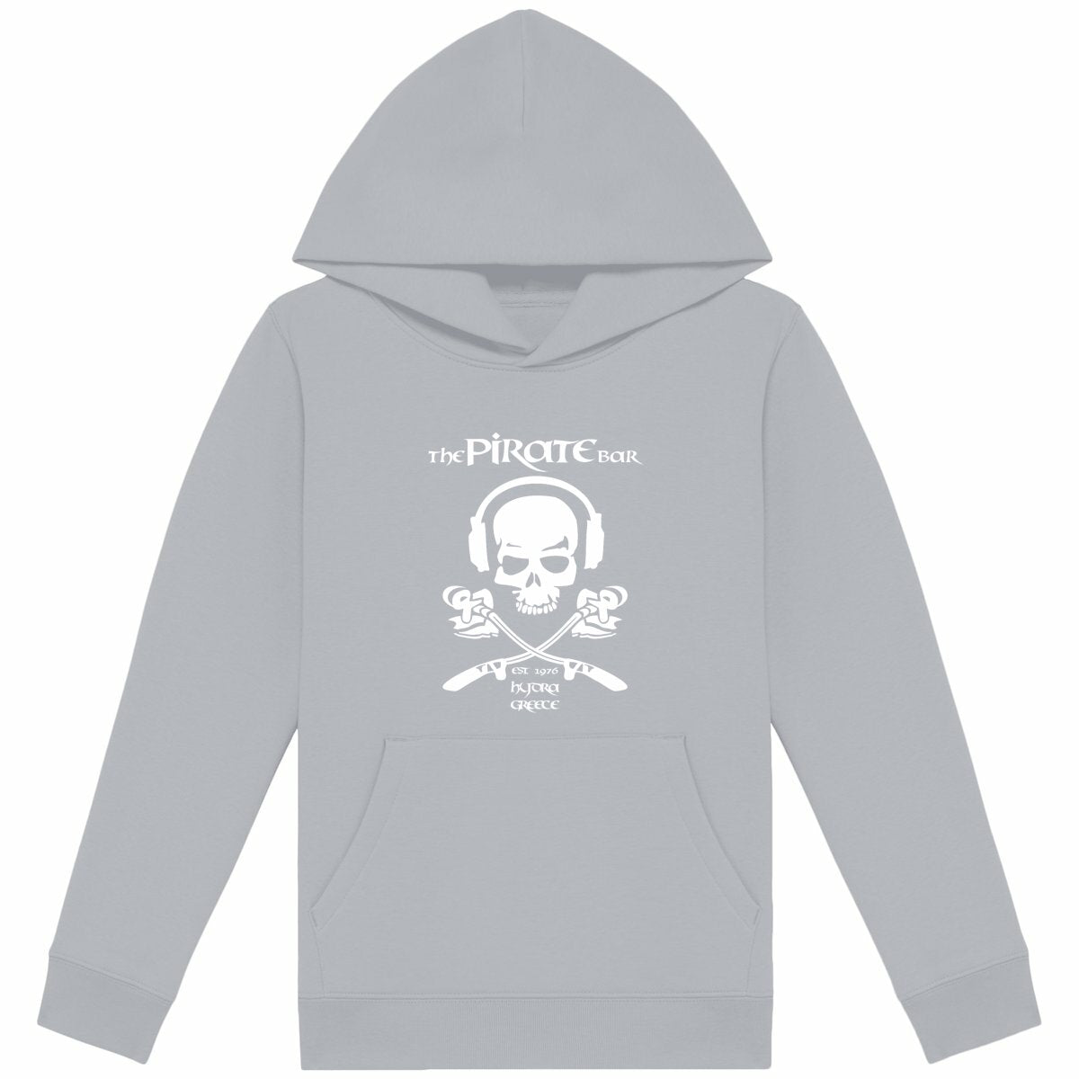 Lightweight Kids Hoodie - front_heathergrey