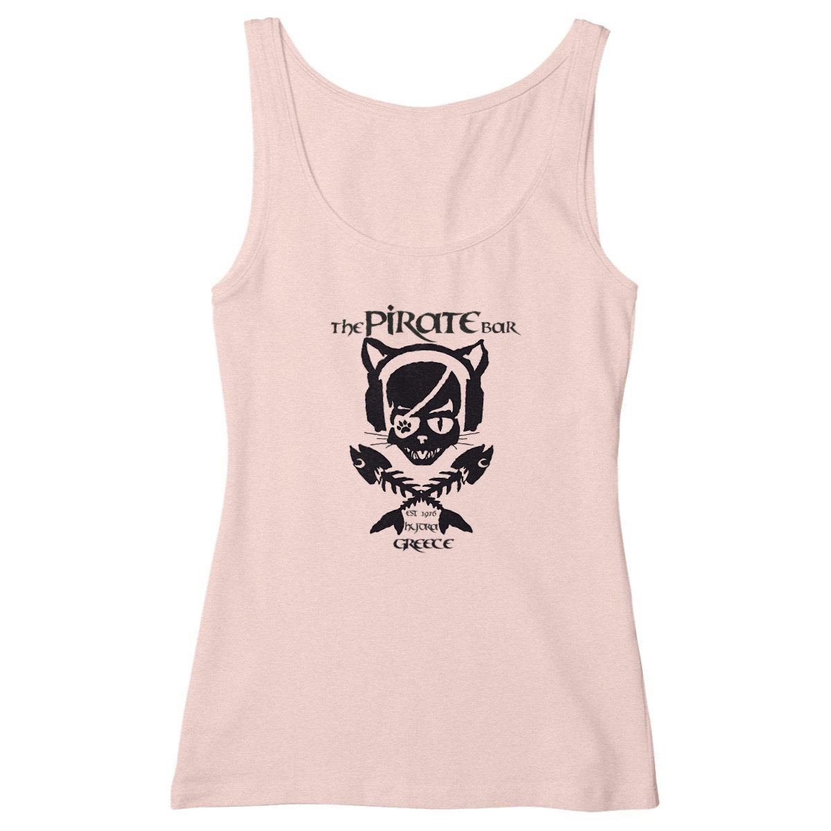 Cat Tank Top - front_heatherpink