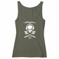 Women's Slim Fit Tank Top - front_khaki