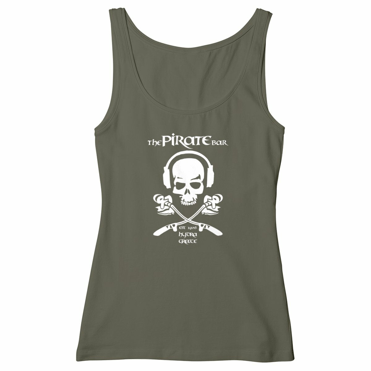 Women's Slim Fit Tank Top - front_khaki