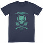 Turquoise Unisex Lightweight T-shirt - front_navy