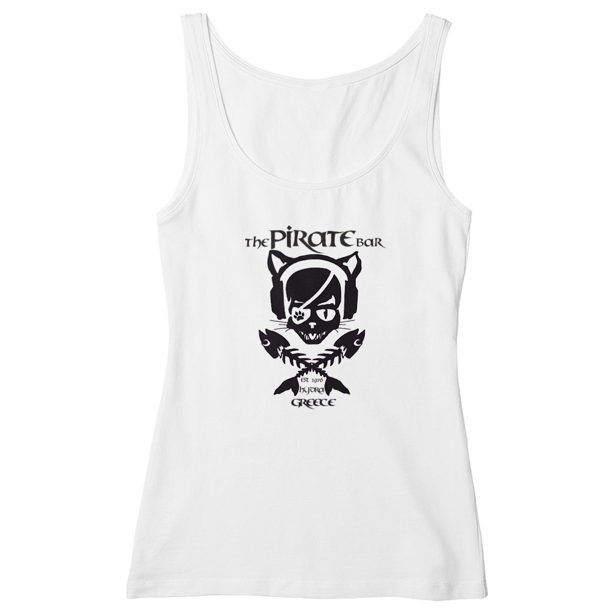 Cat Tank Top - front_white
