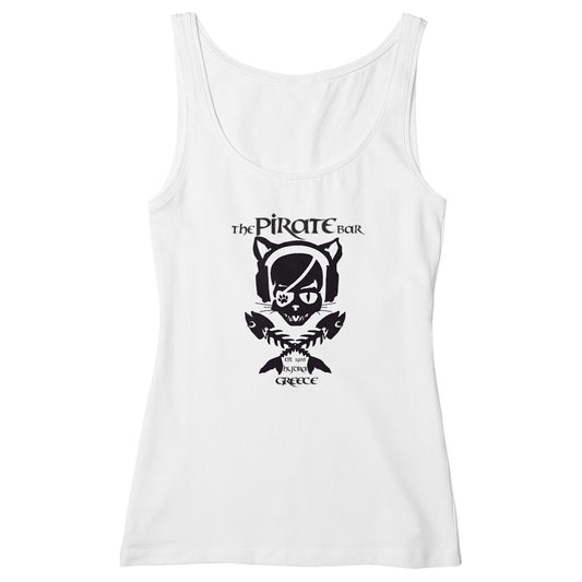 Cat Tank Top - front_white